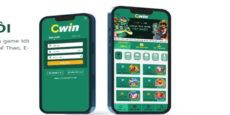 Đăng nhập CWIN bằng ứng dụng di động